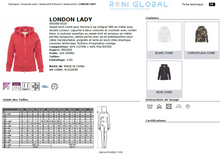 Sweat de travail femme avec capuche, coupe droite en coton et polyester 3 poches - LONDON LADY PAYPER
