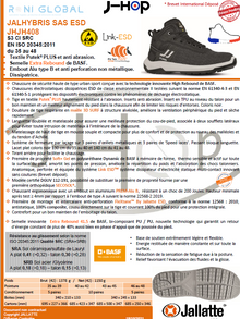 Chaussure montante de sécurité antidérapant, antistatique et anti-froid en Putek plus avec embout de sécurité S3 CI SRC ESD - JALHYBRIS JALLATTE