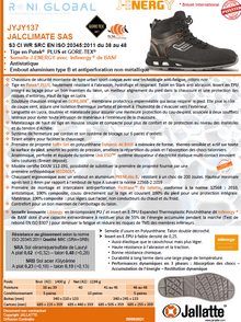 Chaussure montante de sécurité antidérapant, antistatique, anti-froid, imperméable et anti-fatigue en Putek Plus avec embout de sécurité S3 CI WR SRC - JALCLIMATE JALLATTE