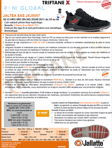 Chaussure basse de sécurité antidérapant, antistatique, anti-froid et anti-chaleur en cuir avec embout de sécurité S3 CI HRO SRC - JALTEA JALLATTE