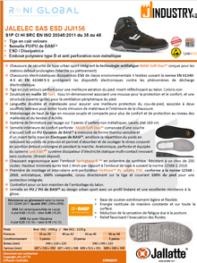 Chaussure montante de sécurité antidérapant, antistatique, anti-froid, anti-chaleur et anti-fatigue en cuir sans métal avec embout de sécurité S1P CI HI SRC ESD - JALELEC JALLATTE