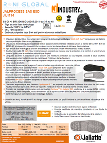 Chaussure montante de sécurité antidérapant, antistatique, anti-froid, anti-chaleur et anti-fatigue en cuir sans métal avec embout de sécurité S3 CI HI SRC ESD - JALPROCESS JALLATTE