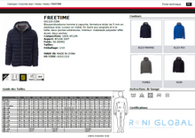 Doudoune / blouson de travail homme imperméable et anti-froid en nylon, matelassé polyester et 4 poches - FREETIME PAYPER