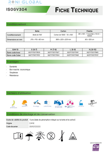 Gant en chlorure de polyvinyle jetable, transparent, résistant et souple poudré (carton de 1000 pièces) - PROMOSAC