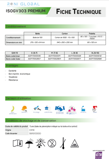 Gant en chlorure de polyvinyle transparent, jetable, antiacide TYPE C et anti-bactérie, poudré (carton de 1000 pièces) - PROMOSAC