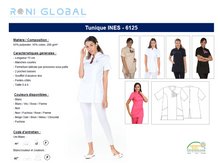 Tunique de travail femme manches courtes en coton/polyester 2 poches - INES REMI CONFECTION