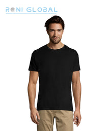 T-shirt de travail unisexe manches courtes, col rond, en jersey coton semi-peigné - REGENT SOL'S