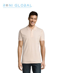 Polo de travail homme manches courtes, coupe slim, en maille piquée coton peigné - PERFECT SOL'S
