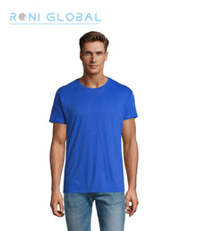 T-shirt de travail unisexe manches courtes, col rond, en jersey coton semi-peigné - REGENT SOL'S