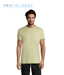 T-shirt de travail unisexe manches courtes, col rond, en jersey coton semi-peigné - REGENT SOL'S
