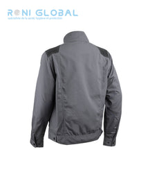 Veste de travail gris en Ripstop coton/polyester + Oxford 7 poches - ESCALA COVERGUARD