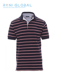Polo de travail homme manches courtes, à rayures, coupe droite en coton - SHEFFIELD PAYPER