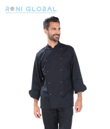 Veste de cuisine homme manches longues avec poignets mousquetaire 2 poches - JIMMY REMI CONFECTION