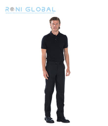 Pantalon de travail homme en coton/polyester avec ceinture éponge réglable et 3 poches - SYLVAIN REMI CONFECTION