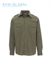 Chemise de travail homme manches longues, coupe droite en coton 2 poches - TROPHY PAYPER