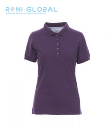 Polo de travail femme manches courtes, coupe droite en coton - GLAMOUR PAYPER