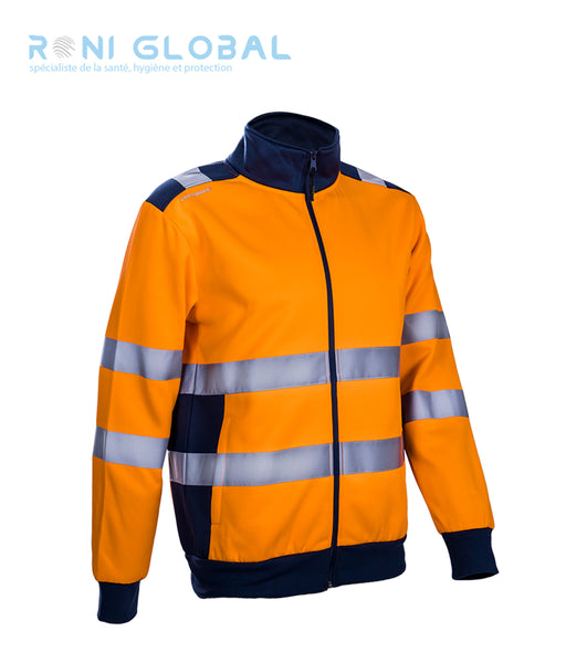 Veste de sécurité haute visibilité, antisalissure et thermique en polyester/coton 4 poches CLASS 2 - GOKKAN COVERGUARD