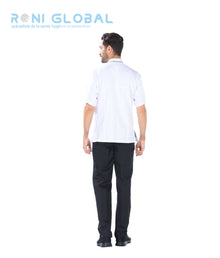 Veste de cuisine unisexe manches courtes 3 poches - LOIS REMI CONFECTION