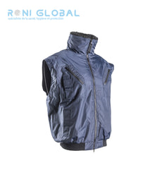 Blouson de travail 2en1 coupe-vent, imperméable et anti-froid thermique en polyester enduit PVC 6 poches - ZEFLY COVERGUARD