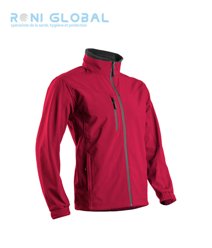 Veste de travail coupe-vent et imperméable Softshell en polyester et élasthanne + micro polaire 6 poches - YANG II COVERGUARD