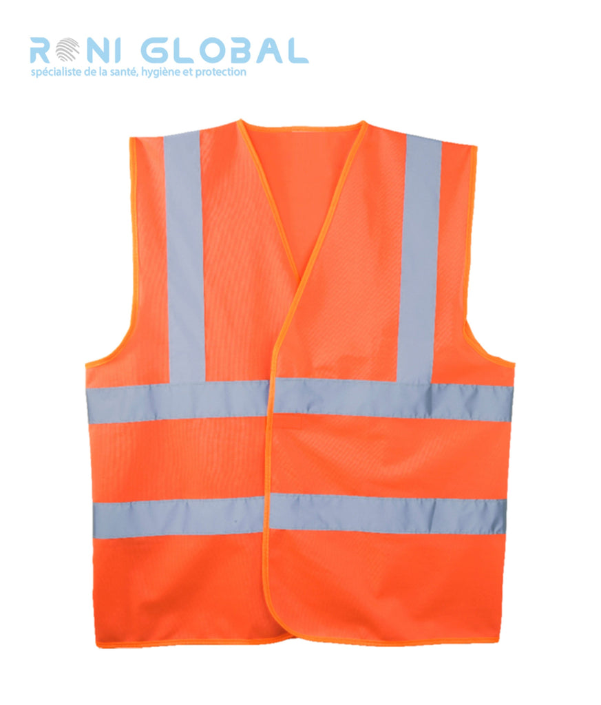 Gilet de sécurité haute visibilité en polyester 4 bandes rétroréfléchissantes CLASS 2 - YARD COVERGUARD
