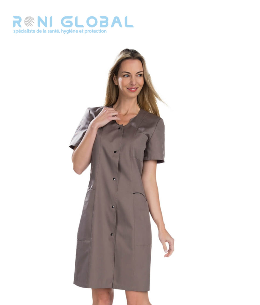Blouse de travail femme manches courtes en polyester/coton 4 poches - ANEMONE MC REMI CONFECTION