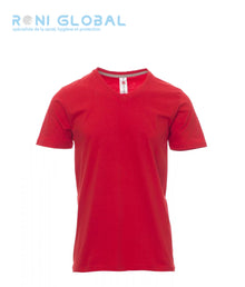 T-shirt de travail homme manches courtes, encolure en V, coupe droite en coton - V-NECK PAYPER