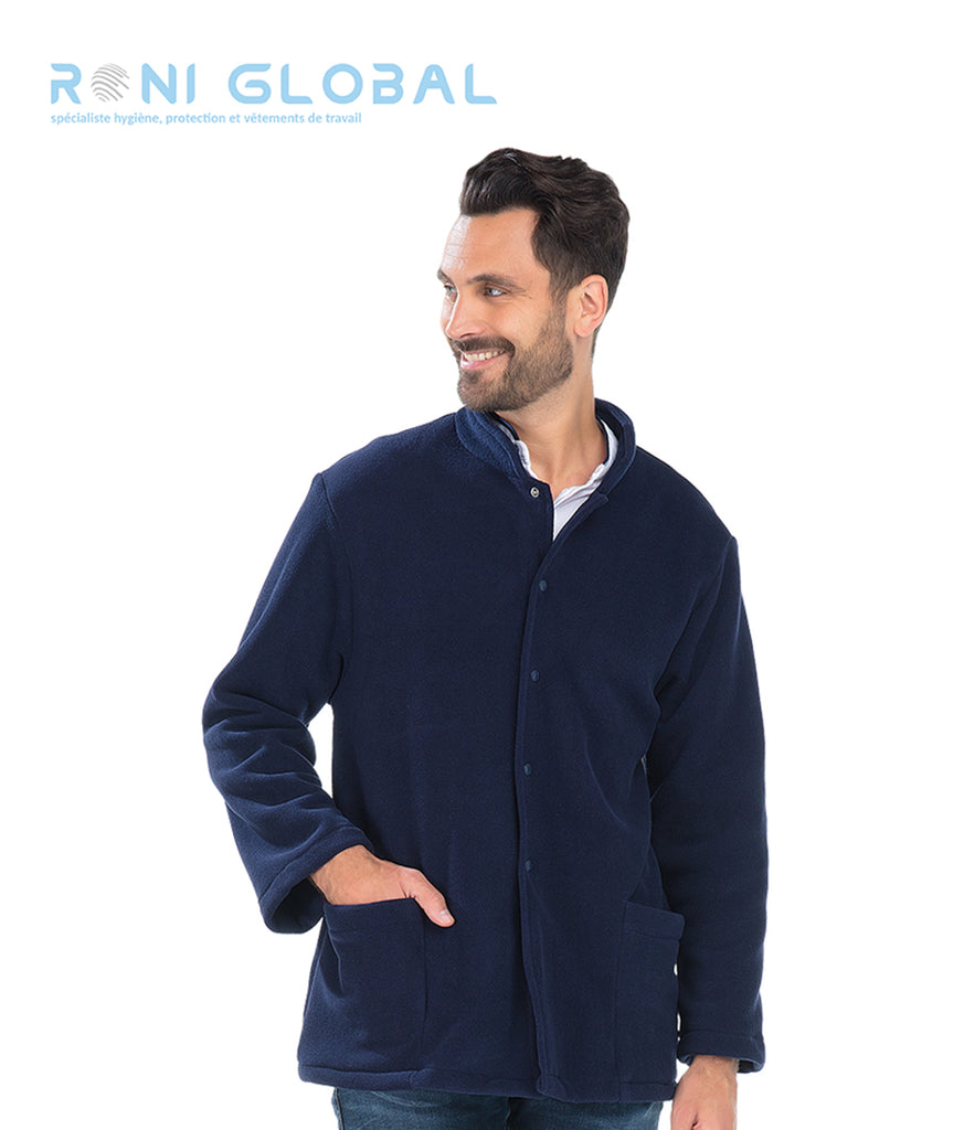 Polaire de travail unisexe manches longues en polyester 2 poches - RAPHAEL REMI CONFECTION