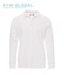 Polo de travail homme manches longues, coupe droite en coton - FLORENCE PAYPER