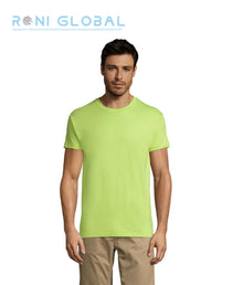 T-shirt de travail unisexe manches courtes, col rond, en jersey coton semi-peigné - REGENT SOL'S
