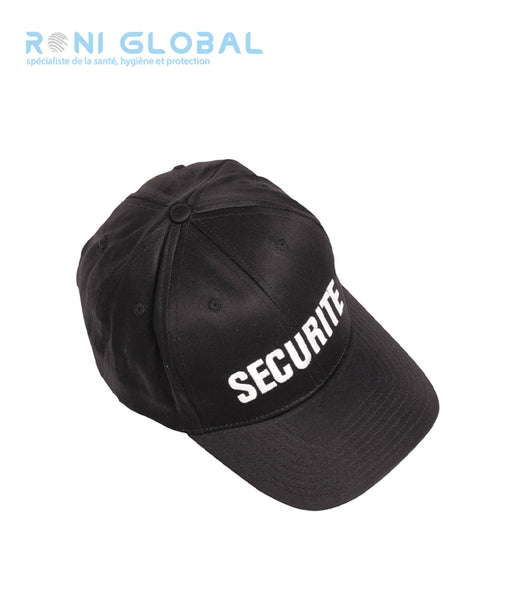 Casquette de sécurité noire réglable en coton - BASE-BALL SECURITE CITYGUARD