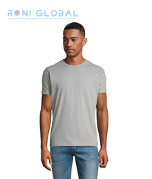 T-shirt de travail unisexe manches courtes, col rond, en jersey coton semi-peigné - REGENT SOL'S