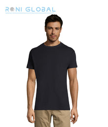 T-shirt de travail unisexe manches courtes, col rond, en jersey coton semi-peigné - REGENT SOL'S