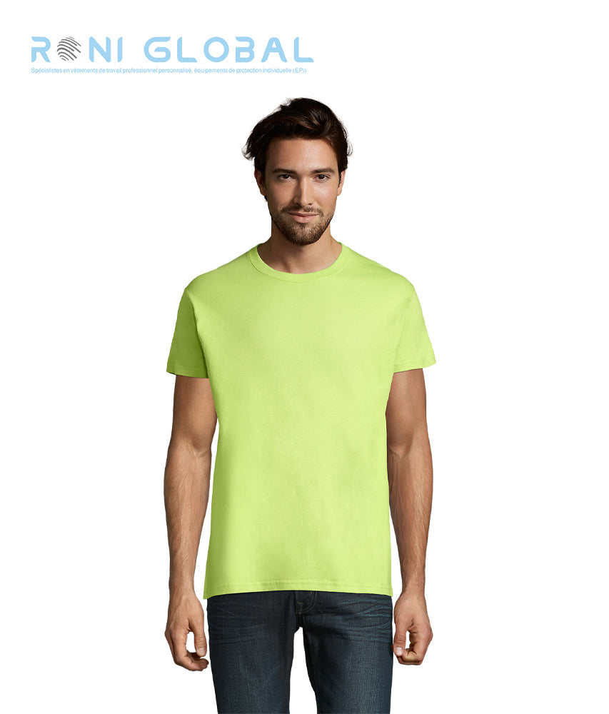 T-shirt de travail homme manches courtes, col rond, en jersey coton semi-peigné - IMPERIAL SOL'S