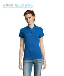 Polo de travail femme manches courtes, en maille piquée coton/polyester - PRIME SOL'S