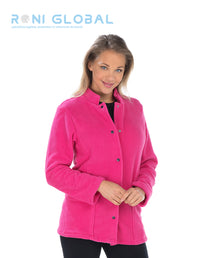 Polaire de travail femme manches longues en polyester 2 poches - PAULINE REMI CONFECTION