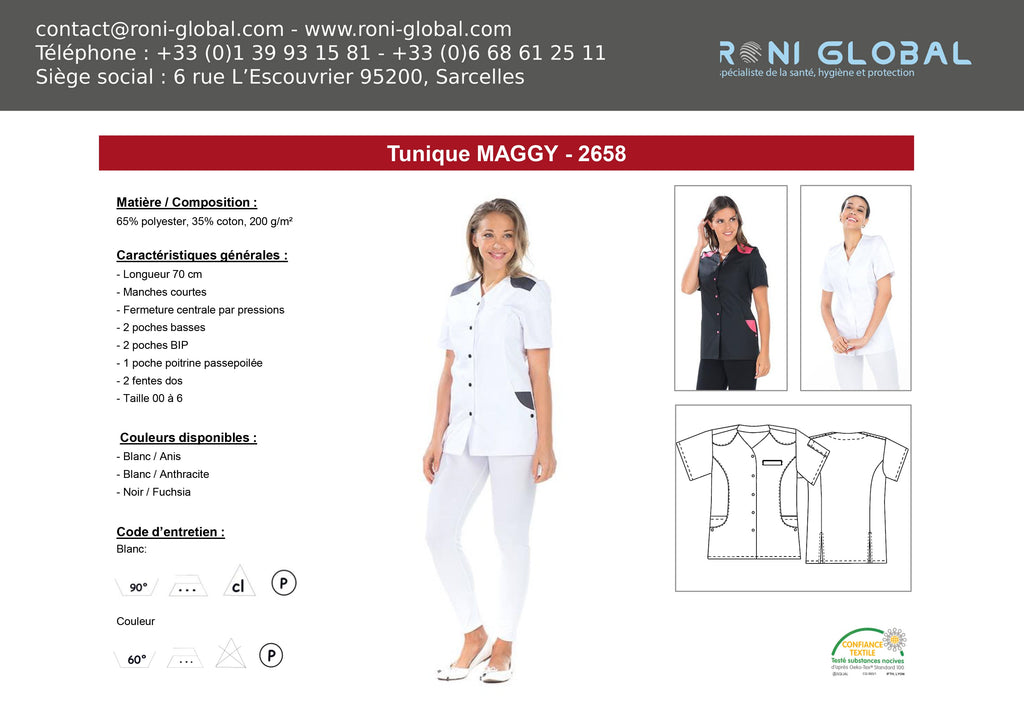 MAGGY Tunique (Plusieur Couleurs Disponible)