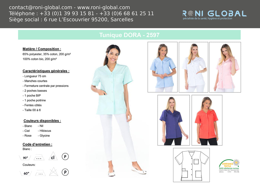 DORA Tunique (Plusieur Couleurs Disponible)