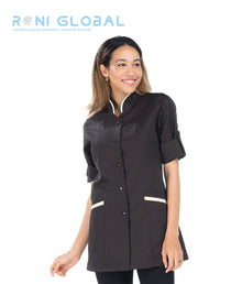 Tunique de travail femme manches longues transformables 2 poches - CAPUCINE REMI CONFECTION