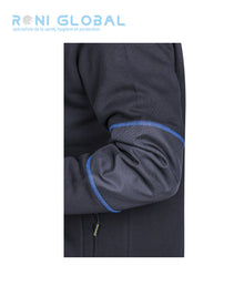 Veste de travail en coton/polyester avec coudes renforcés en Oxford et 4 poches - KIJI COVERGUARD