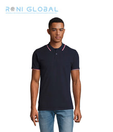 Polo de travail homme manches courtes, en maille piqué coton - PRESTIGE SOL'S