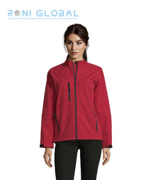 Veste de travail femme Softshell polaire, imperméable et respirant, en polyester/élasthanne 3 poches - ROXY SOL'S