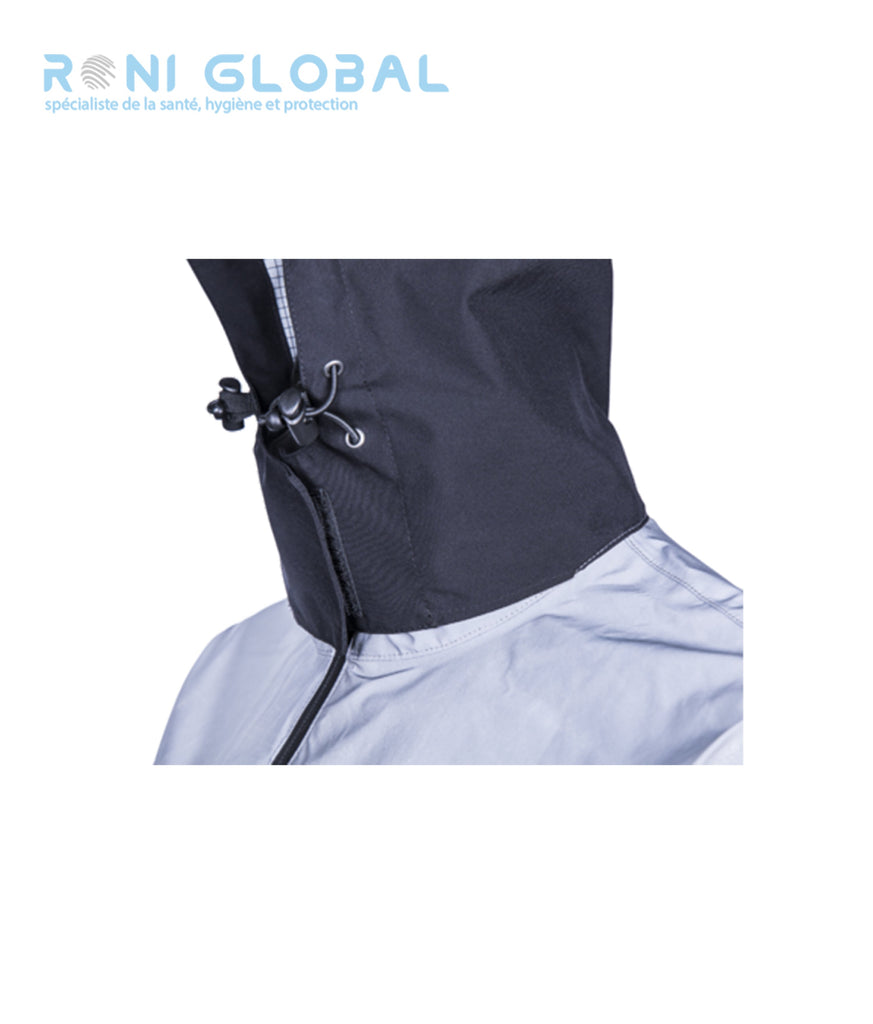 Veste de travail coupe-vent et anti-pluie Softshell en polyester stretch mécanique + membrane PU 3 poches - TAKA COVERGUARD