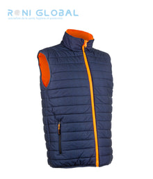 Gilet de sécurité haute visibilité, imperméable et réversible en polyester enduit polyuréthane 5 poches CLASS 2 - YORU COVERGUARD