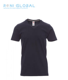 T-shirt de travail homme manches courtes, encolure en V, coupe droite en coton - V-NECK PAYPER