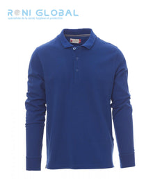 Polo de travail homme manches longues, coupe droite en coton - FLORENCE PAYPER