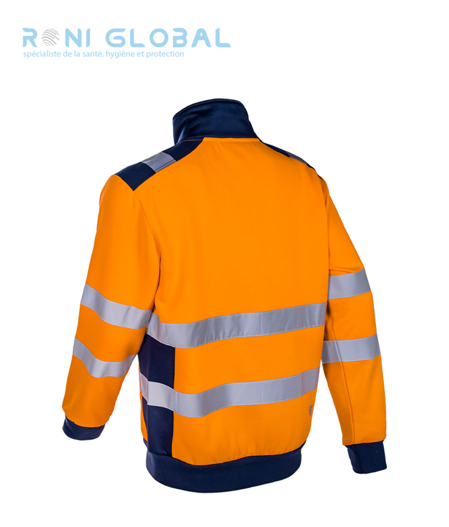Veste de sécurité haute visibilité, antisalissure et thermique en polyester/coton 4 poches CLASS 2 - GOKKAN COVERGUARD