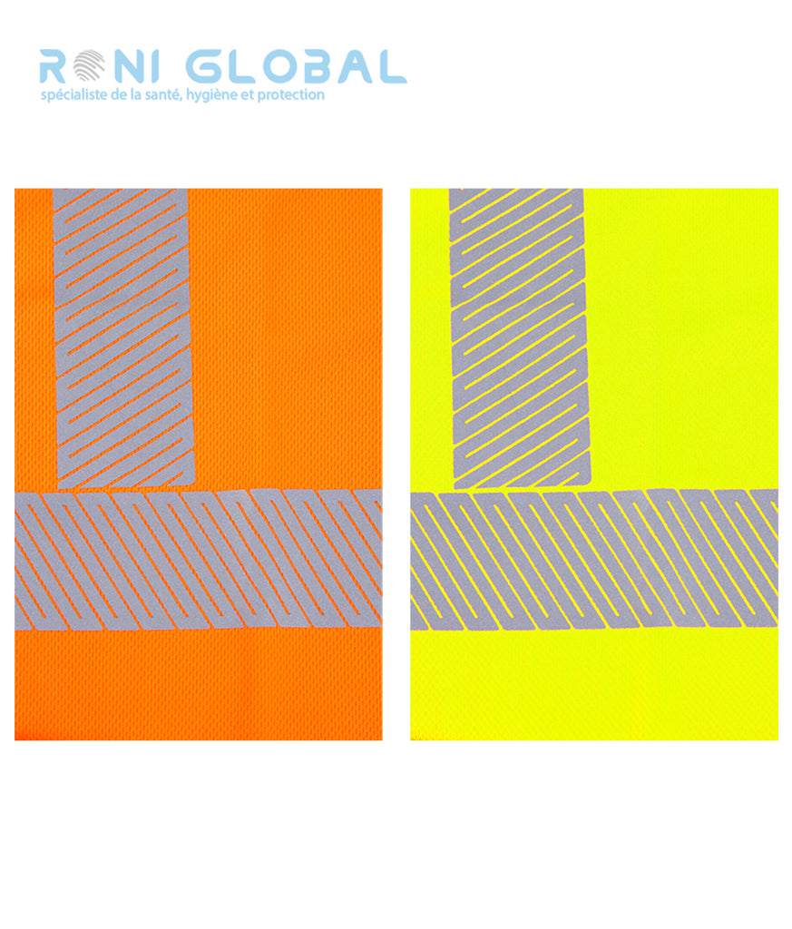 T-shirt de sécurité haute visibilité manches longues, anti-UV UPF 50+ en polyester CLASS 3 - SUNO COVERGUARD