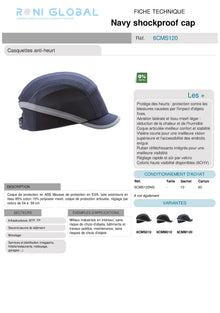 SHOCKPROOF CAP Casquettes anti-heurt (10 pièces)