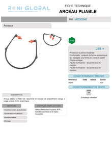ARCEAU PLIABLE Bouchons (40 Pièces)